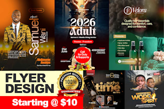 design professional flyer, leaflet, flyer design, church flyer