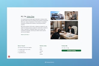 create a custom real estate agent website with property listings