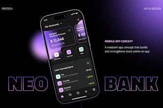 develop digital bank app, mobile bank app, neobank app, virtual bank app, ai app