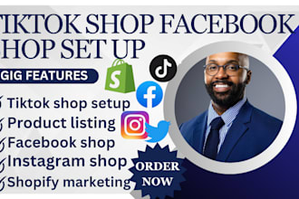 setup tiktok shop product listing order fulfillment fb shop ig shop