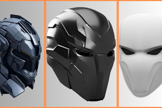 sculpt 3d mask, 3d helmet, cosplay helmet mask model custom 3d mask helmet