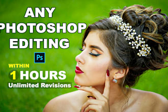 do any photoshop editing, photo edit, face swap, object remove within 1h