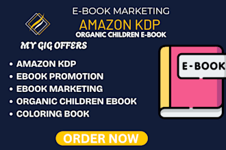 do organic children ebook promotion, coloring  book promotion, amazon KDP