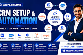 setup onepagecrm salesforce lofty onpipeline hubspot insightly crm automation