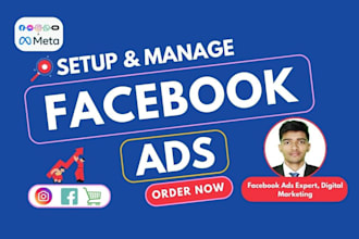 set up and manage meta facebook and instagram ads campaigns with pixel tracking