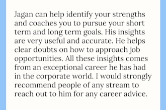coach professionals on career growth and career transitions