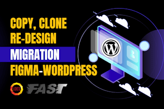 copy clone redesign migration website figma to wordpress