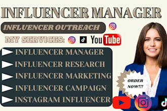 be your influencing marketing manager influencer research and influencer list