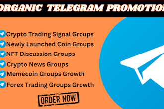 grow crypto telegram promotion, crypto telegram marketing, telegram subscribers