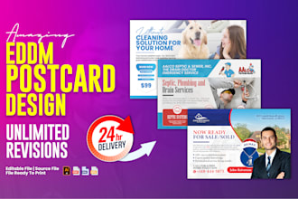 design an attractive eddm postcard design for your brand