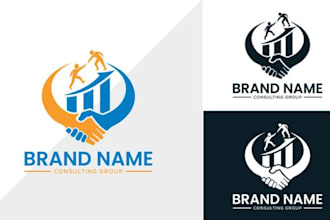 draw amazing financial marketing accounting logo design