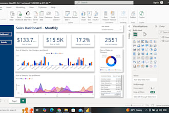 analyse your business data and create a dashboard