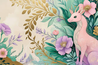 make any floral, animal or botanical art