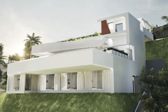 upgrade your 3d villa apartment design,2d floor plan,facade exterior design,max