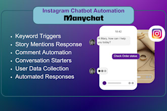 create instagram manychat chatbot dm automation for lead generation