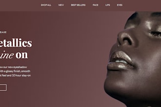 design private label makeup store dropshipping store beauty ecommerce website