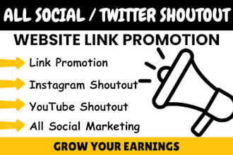 shoutout, promote, share website link shopify etsy store link to 90m USA UK