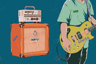 design vintage artwork for single or album cover music