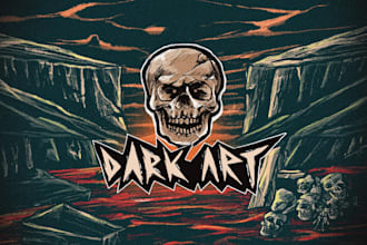design dark art album cover for metal, hardcore, punk rock