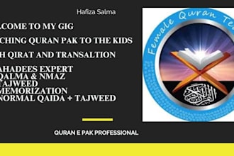 teach holy quran in different styles to your kids on video call