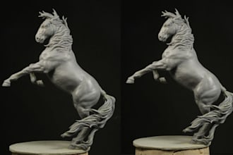 sculpt and texture realistic 3d animal models for your projects