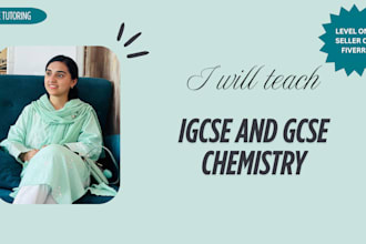 teach igcse and gcse chemistry
