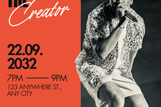 create a concert poster