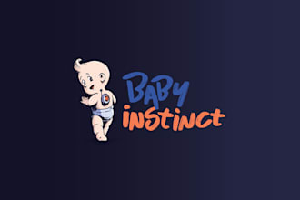 design modern baby tracking logo