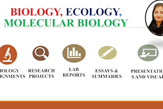assist in biology, molecular biology, entomology and ecology