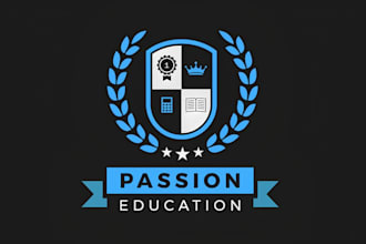 design school, college, university and education logo
