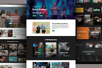create or redesign a modern church website ministry website