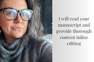 read your manuscript and provide thorough content inline editing