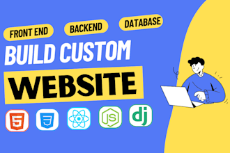 build or rebuild website development as full stack developer and website design