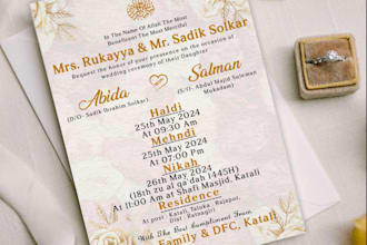 digital card for wedding
