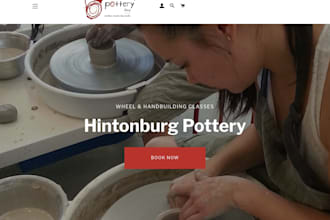 design art n craft materials ecommerce website pottery clay store ceramic store