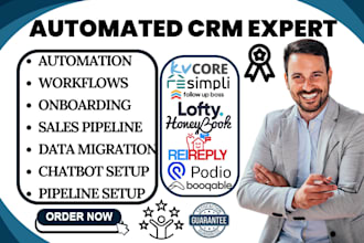 real estate crm kvcore idx website honeybook rei reply podio booqable automation