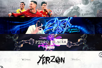 design youtube banner for you