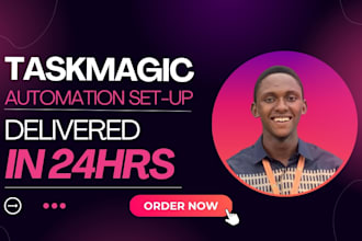 setup any automation and workflow using taskmagic