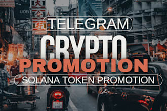 crypto telegram promotion boost solana memecoin promotion 1000x token sales