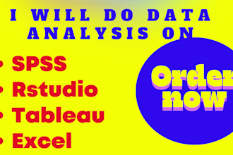 do statistical data analysis on spss, r, eviews, excel stata with interpretation