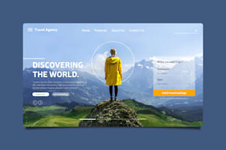create stunning landing pages, business websites, portfolios using html,css,js