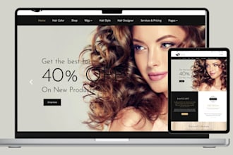 design hair extention shopify store hair extension website beauty website