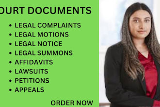 be your civil attorney and help you prepare motions, complaints, lawsuits,claims