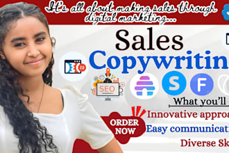 write sales copy for a sales page, sales funnel, landing page, sales copywriting