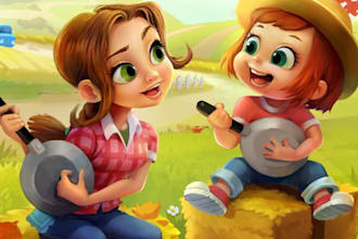 design children storybook illustration, children story book illustration