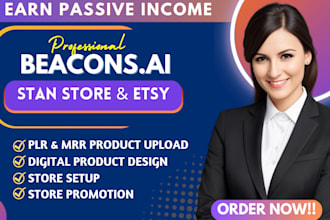 do beacons ai design, beacon ai digital products, stan store setup, payhip setup