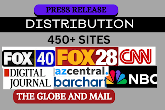create an amazing press release for you, submit press release to local outlets