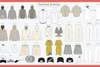 design factory ready tech packs for apparel and fashion