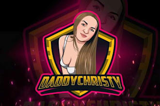 design custom gaming logo esports youtube and twitch streams