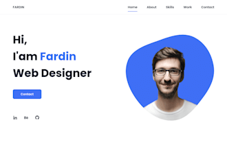 personal portfolio website or business website html  javascript css